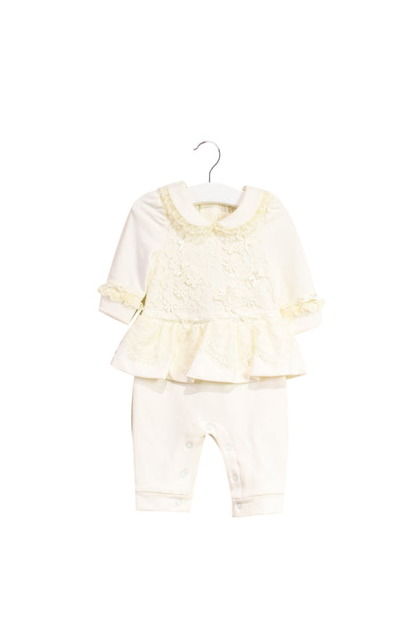 A White Long Sleeve Jumpsuits from Nicholas & Bears in size 0-3M for girl. (Front View)