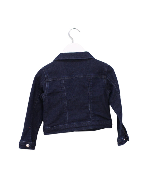 A Blue Lightweight Jackets from Petit Bateau in size 3T for girl. (Back View)