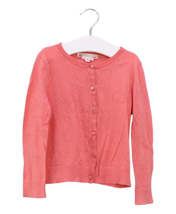 A Pink Cardigans from Bonpoint in size 4T for girl. (Front View)
