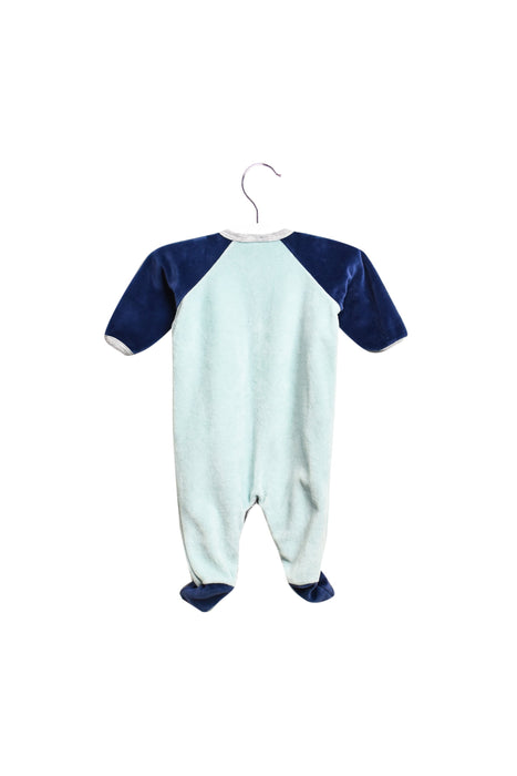A Blue Long Sleeve Jumpsuits from Petit Bateau in size 0-3M for boy. (Back View)