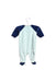 A Blue Long Sleeve Jumpsuits from Petit Bateau in size 0-3M for boy. (Back View)