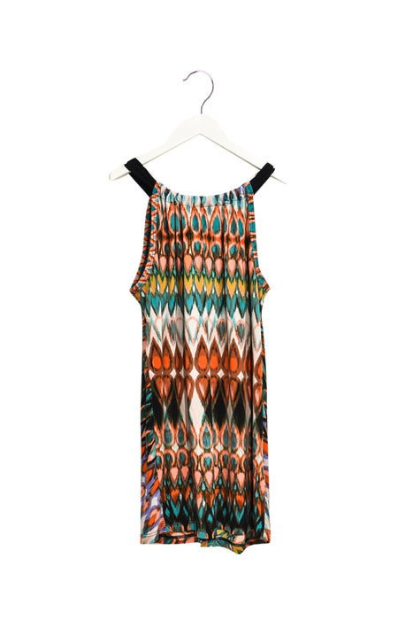 A Blue Sleeveless Tops from Maternal America in size M for maternity. (Front View)