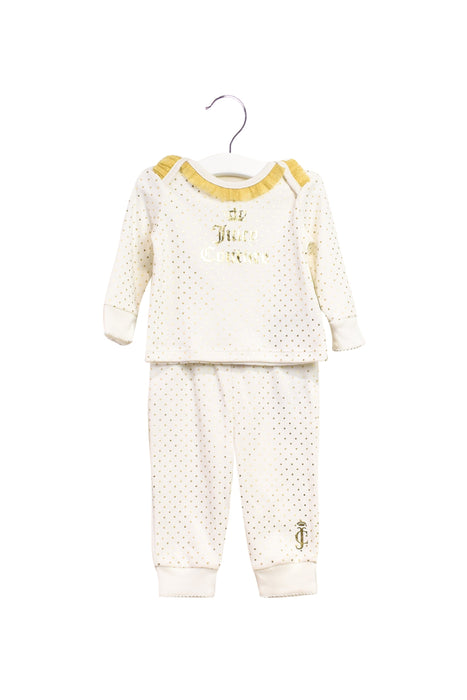 A Gold Pants Sets from Juicy Couture in size 3-6M for girl. (Front View)