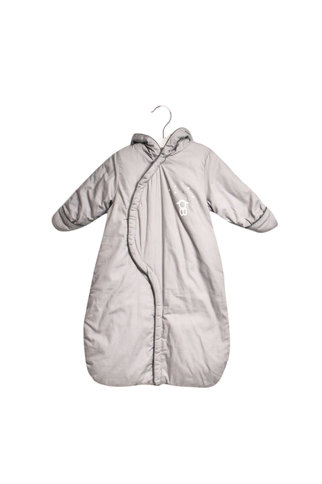 A Grey Snowsuits from null in size 6-12M for girl. (Front View)