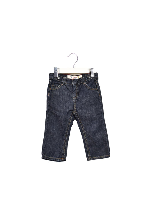 A Navy Jeans from Jacadi in size 6-12M for boy. (Front View)