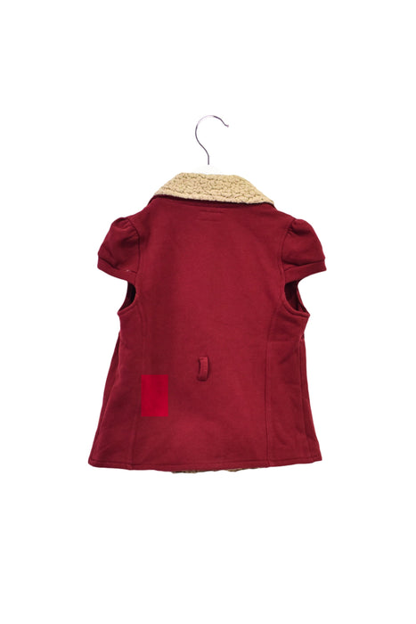 A Red Short Sleeve Tops from La Compagnie des Petits in size 5T for girl. (Back View)