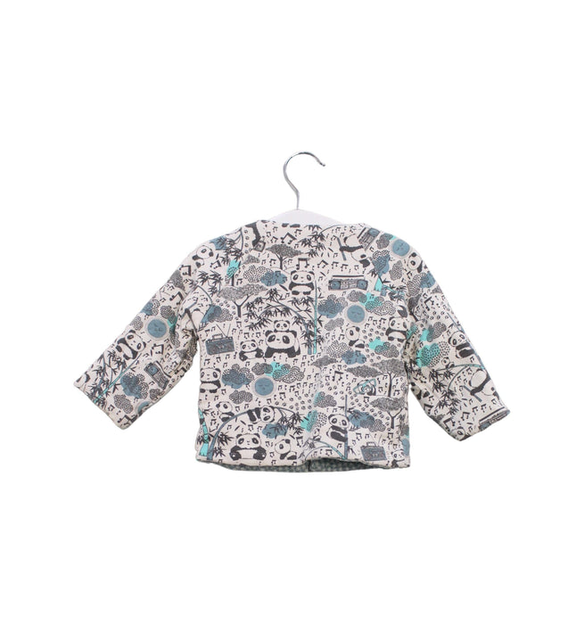 A Grey Cardigans from The Bonnie Mob in size 6-12M for boy. (Back View)