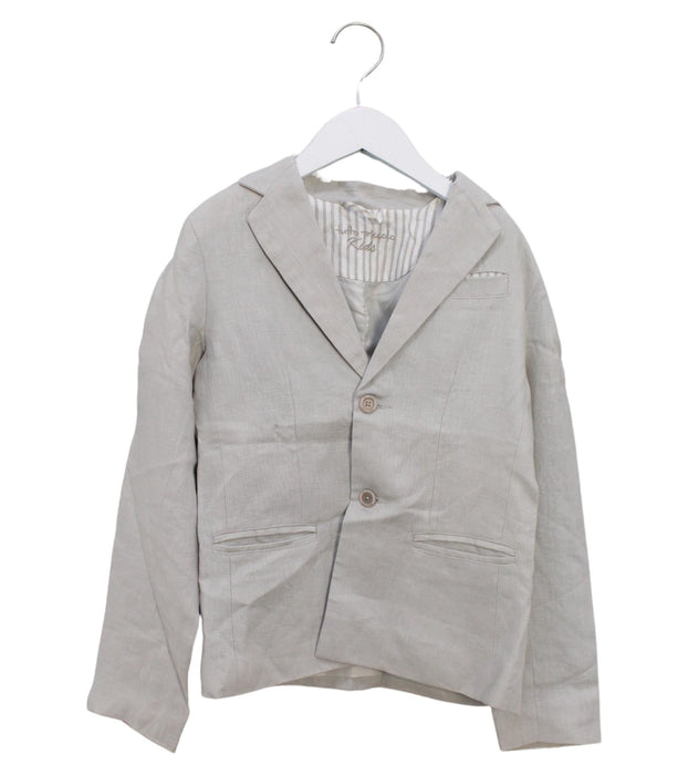 A Grey Blazers from Tutto Piccolo in size 10Y for men. (Front View)