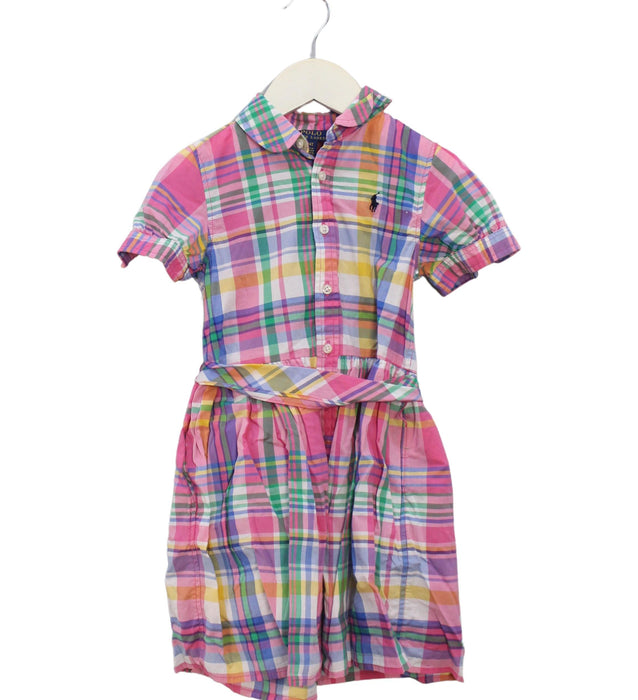 A Multicolour Short Sleeve Dresses from Polo Ralph Lauren in size 4T for girl. (Front View)