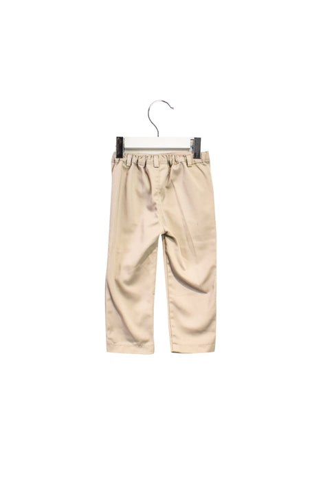 A Beige Casual Pants from Miniclasix in size 12-18M for boy. (Back View)