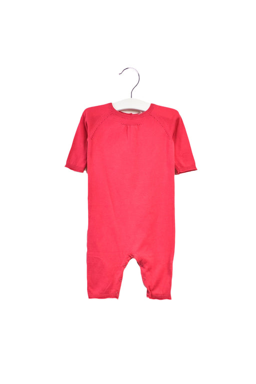 A Pink Jumpsuits from Bonpoint in size 0-3M for girl. (Front View)