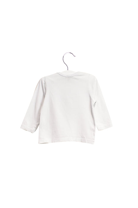 A White Long Sleeve Tops from null in size 6-12M for girl. (Back View)