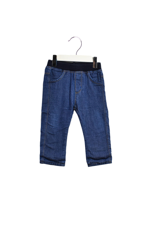 A Blue Casual Pants from Jean Bourget in size 6-12M for boy. (Front View)
