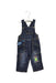 A Navy Long Overalls from La Compagnie des Petits in size 3-6M for boy. (Front View)