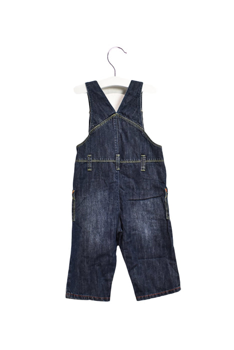 A Navy Long Overalls from La Compagnie des Petits in size 3-6M for boy. (Back View)