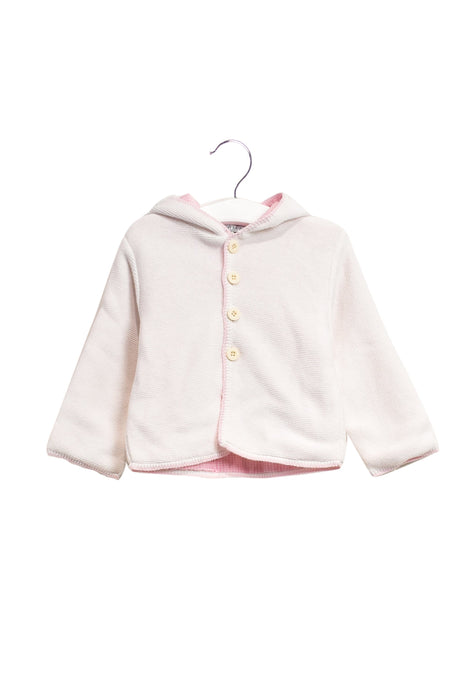 A Pink Cardigans from A Soft Idea in size 6-12M for girl. (Front View)