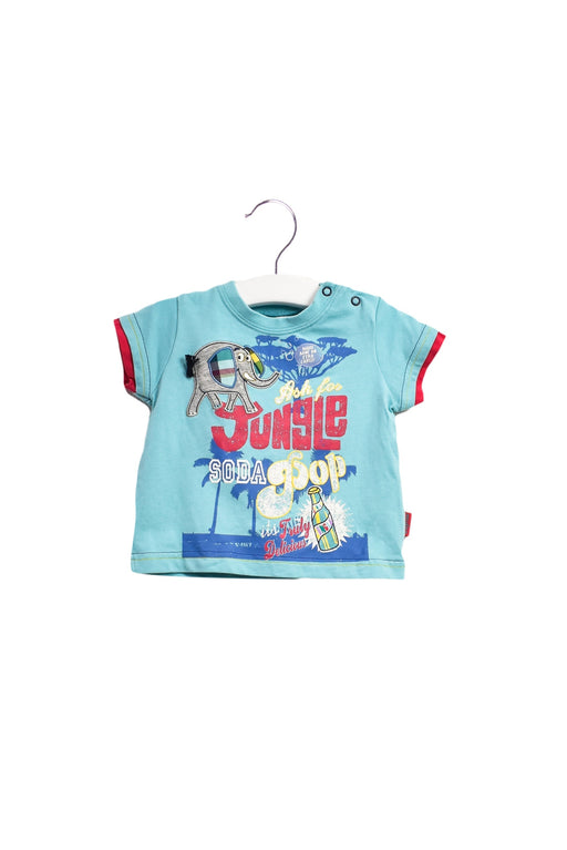 A Blue T Shirts from Mides in size 3-6M for boy. (Front View)