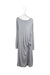 A Grey Long Sleeve Dresses from Three Dots in size L for maternity. (Front View)