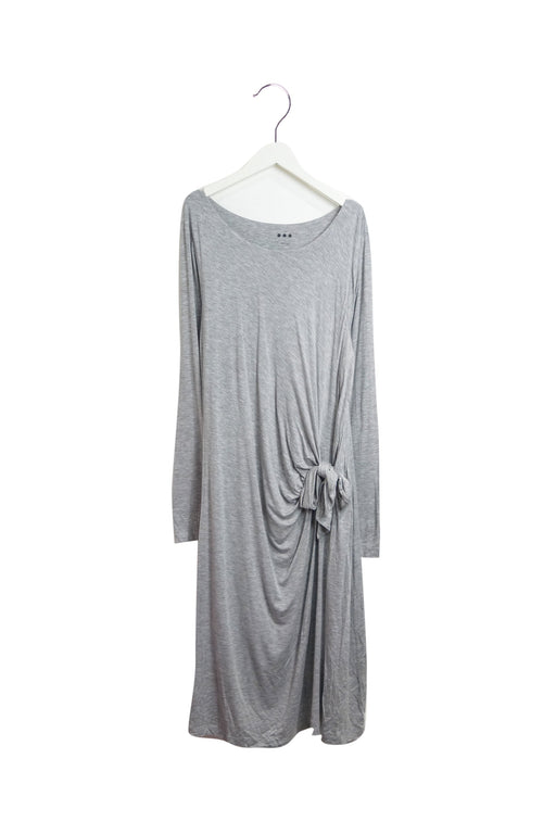 A Grey Long Sleeve Dresses from Three Dots in size L for maternity. (Front View)