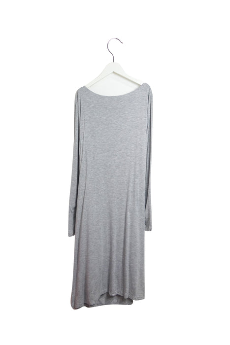 A Grey Long Sleeve Dresses from Three Dots in size L for maternity. (Back View)