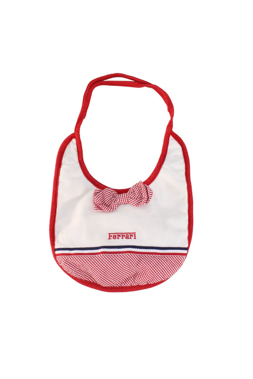 A Red Bibs from Ferrari in size O/S for boy. (Front View)