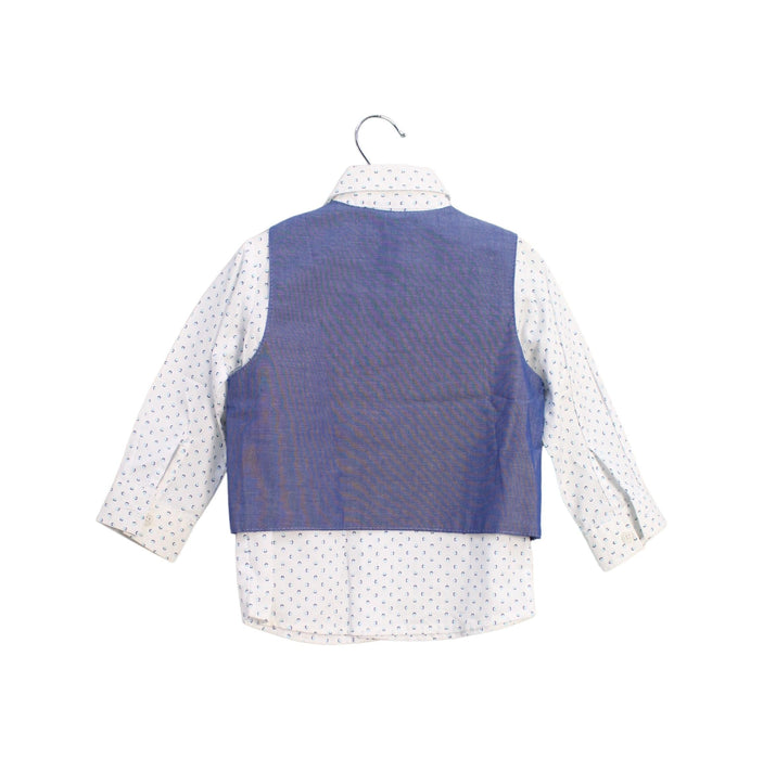 A Blue Shirts from Nautica in size 12-18M for boy. (Back View)