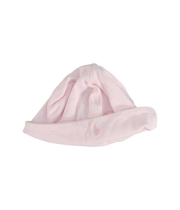 A Pink Beanies from Ralph Lauren in size 3-6M for girl. (Front View)