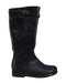 A Black Winter Boots from Jacadi in size 4T for girl. (Back View)