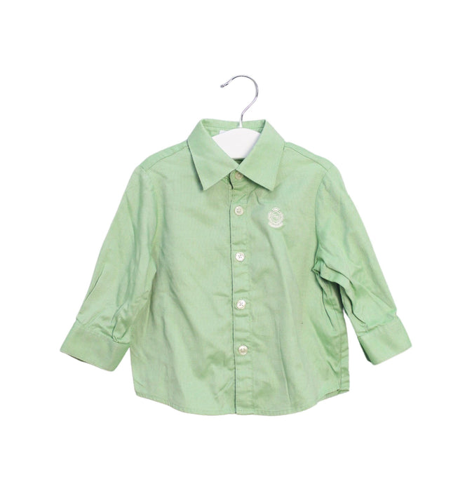A Green Shirts from Nicholas & Bears in size 6-12M for boy. (Front View)