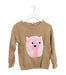 A Brown Knit Sweaters from Seed in size 6T for girl. (Front View)