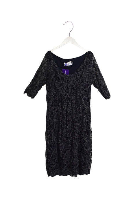 A Green Long Sleeve Dresses from Seraphine in size L for maternity. (Front View)