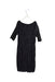 A Green Long Sleeve Dresses from Seraphine in size L for maternity. (Back View)