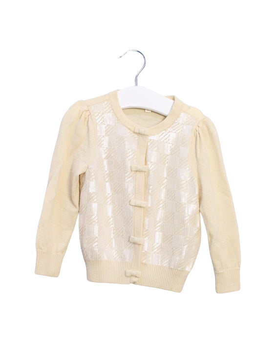 A Ivory Cardigans from Nicholas & Bears in size 2T for girl. (Front View)