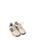 A White Sneakers from Adidas in size 5T for girl. (Front View)