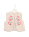 A Pink Outerwear Vests from Louise Misha in size 6T for girl. (Front View)