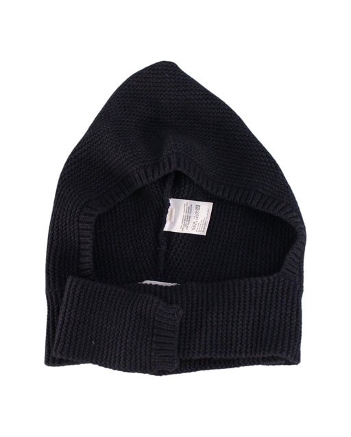 A Navy Winter Hats from Les Enfantines in size 12-18M for boy. (Front View)