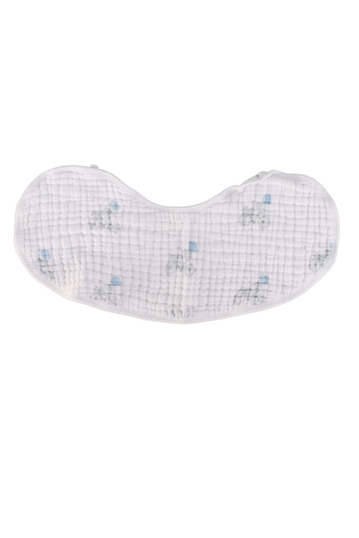 A White Bibs from Aden & Anais in size O/S for neutral. (Front View)