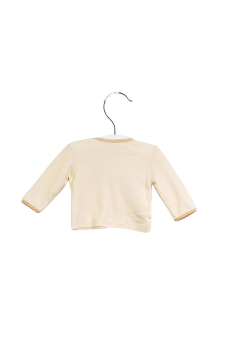 A Beige Long Sleeve Tops from Natures Purest in size 3-6M for boy. (Back View)
