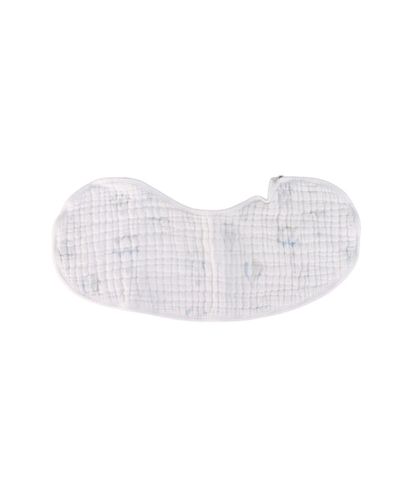 A White Bibs from Aden & Anais in size O/S for neutral. (Front View)