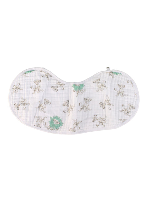 A White Bibs from Aden & Anais in size O/S for neutral. (Front View)