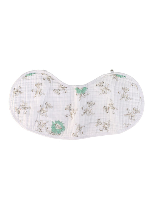 A White Bibs from Aden & Anais in size O/S for neutral. (Front View)