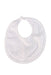 A White Bibs from Kissy Kissy in size O/S for neutral. (Front View)