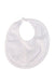 A White Bibs from Kissy Kissy in size O/S for neutral. (Front View)