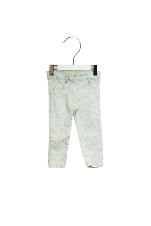 A Green Casual Pants from Elsy in size 6-12M for girl. (Front View)