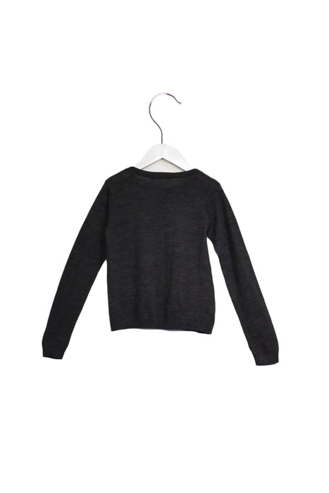 A Grey Knit Sweaters from Bonpoint in size 8Y for girl. (Back View)