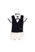 A Navy Short Sleeve Rompers from Nicholas & Bears in size 3-6M for boy. (Front View)