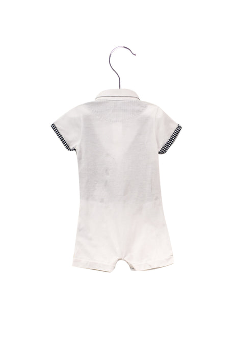 A Navy Short Sleeve Rompers from Nicholas & Bears in size 3-6M for boy. (Back View)