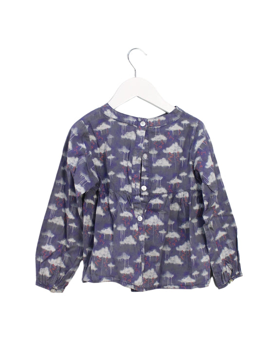 A Purple Long Sleeve Tops from Juliet & the Band in size 6T for girl. (Back View)