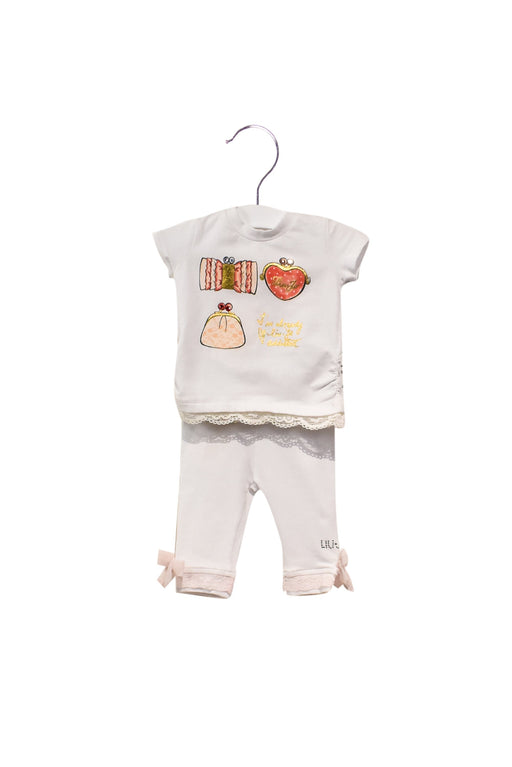 A White Leggings Sets from Liu Jo in size 0-3M for girl. (Front View)