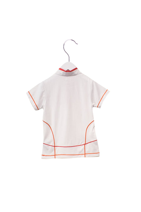 A White Short Sleeve Tops from Chickeeduck in size 5T for girl. (Back View)